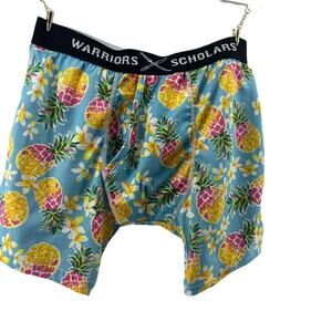 Warriors & Scholars Pineapple WarriorFit Moisture Wicking Boxer Brief Medium